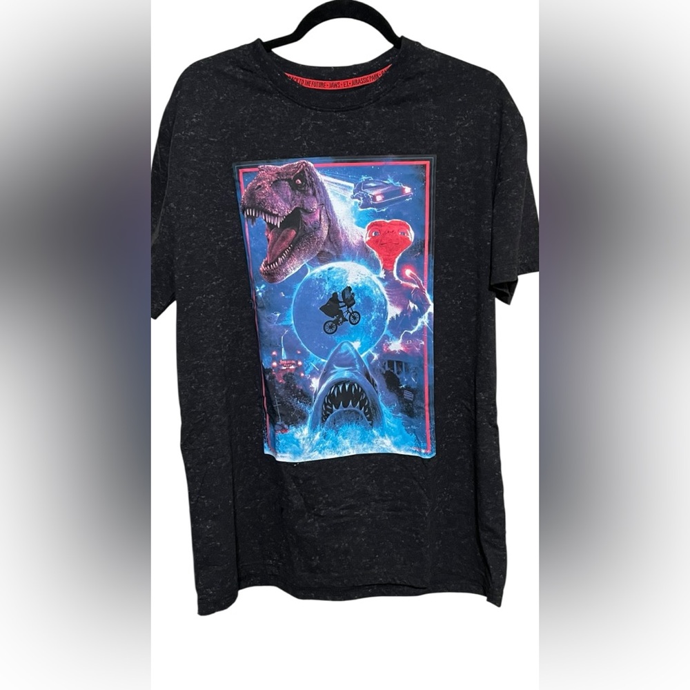 Universal Mineral Wash Movie Mashup T-Shirt‎